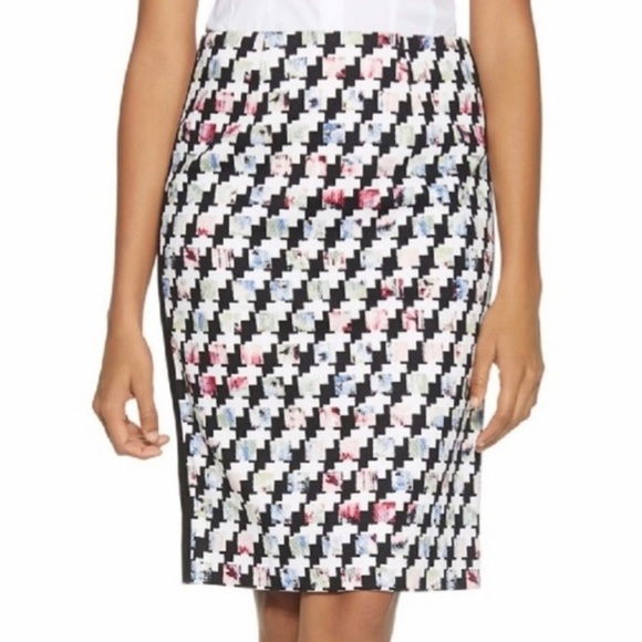 WHBM Mixed Print Pencil Skirt - Picture 1 of 6